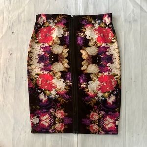 Floral Romeo & Juliet Couture Pencil Skirt